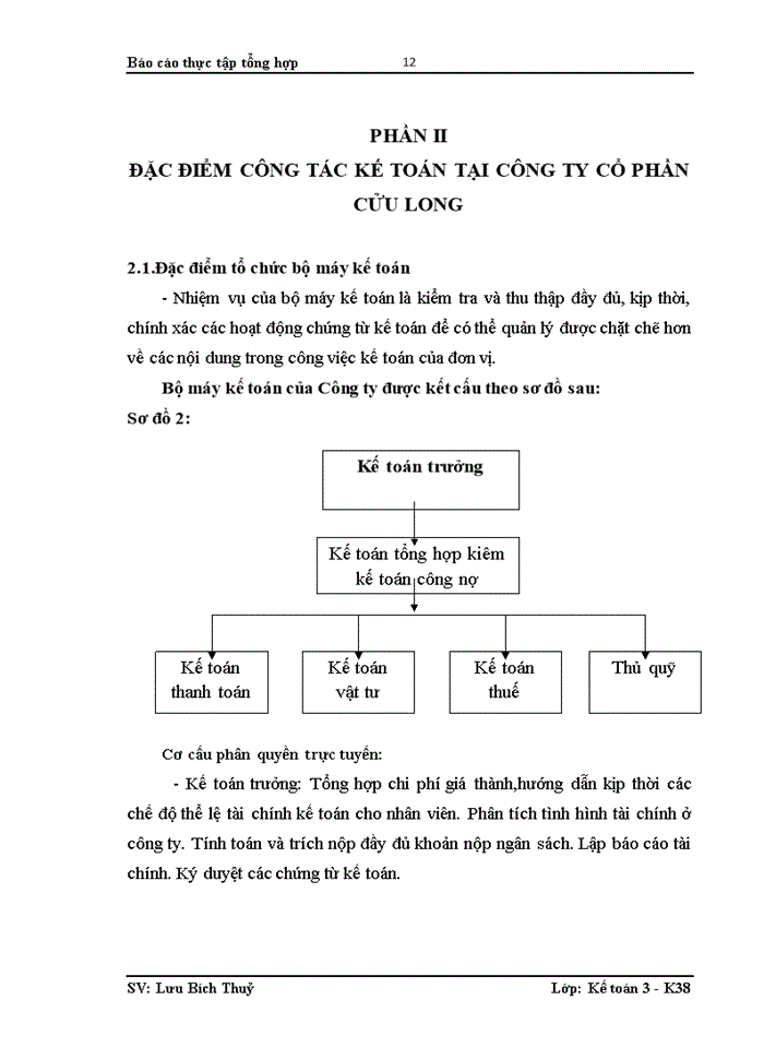 image for page Đặc điểm tổ chức bộ máy kế toán và hệ thống kế toán tại công ty Cổ Phần Cửu Long