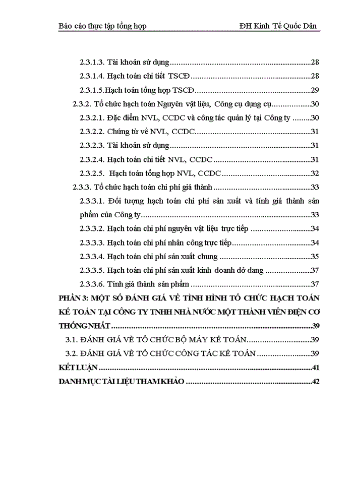 image for page Tổ chức bộ máy kế toán và hệ thống kế toán tại công ty tnhh nhà nước một thành viên điện cơ thống nhất