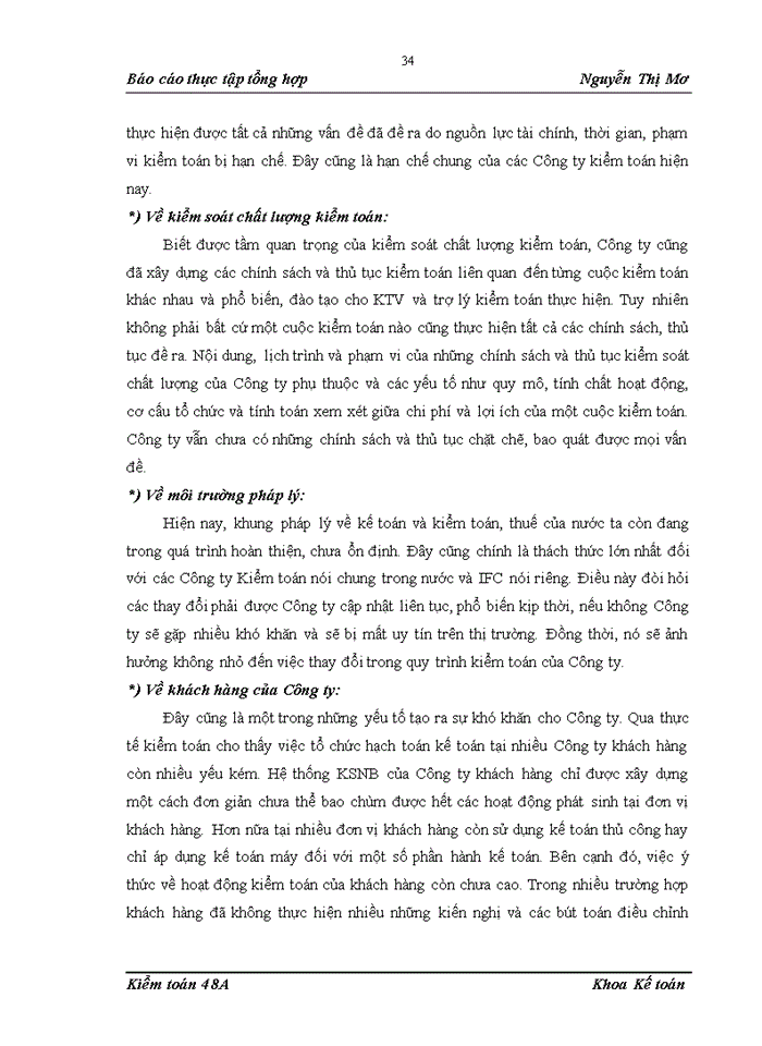 image for page Đặc điểm tổ chức kiểm toán của công ty kiểm toán và tư vấn tài chính quốc tế (ifc)