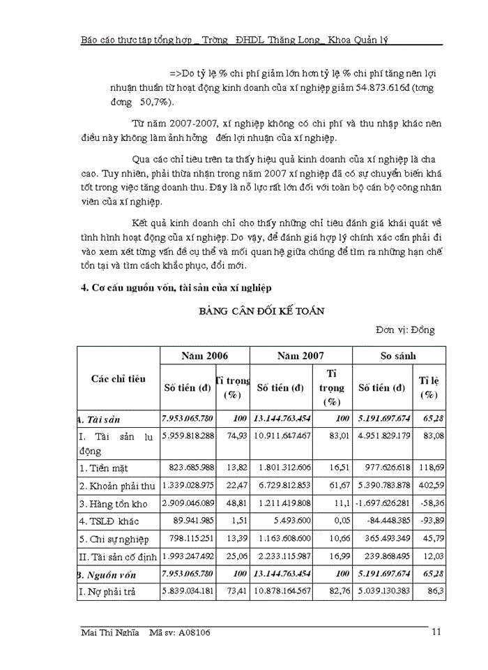 image for page Báo cáo thực tập tổng hợp _ Trường ĐHDL Thăng Long_ Khoa Quản lý\