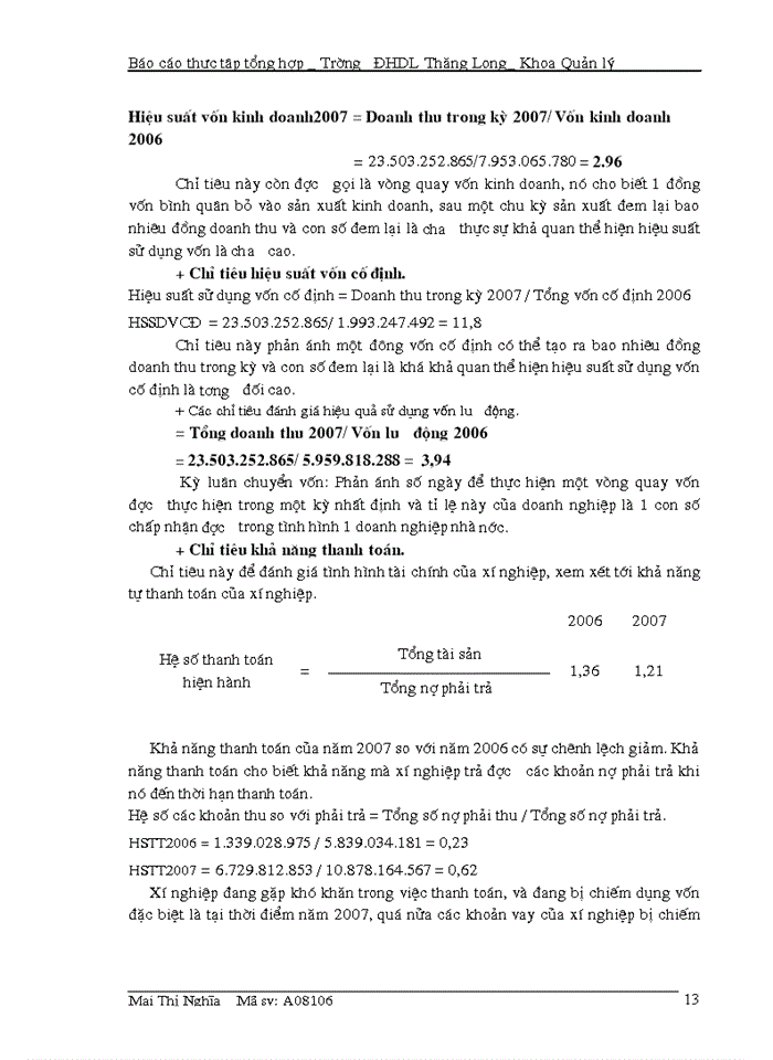 image for page Báo cáo thực tập tổng hợp _ Trường ĐHDL Thăng Long_ Khoa Quản lý\