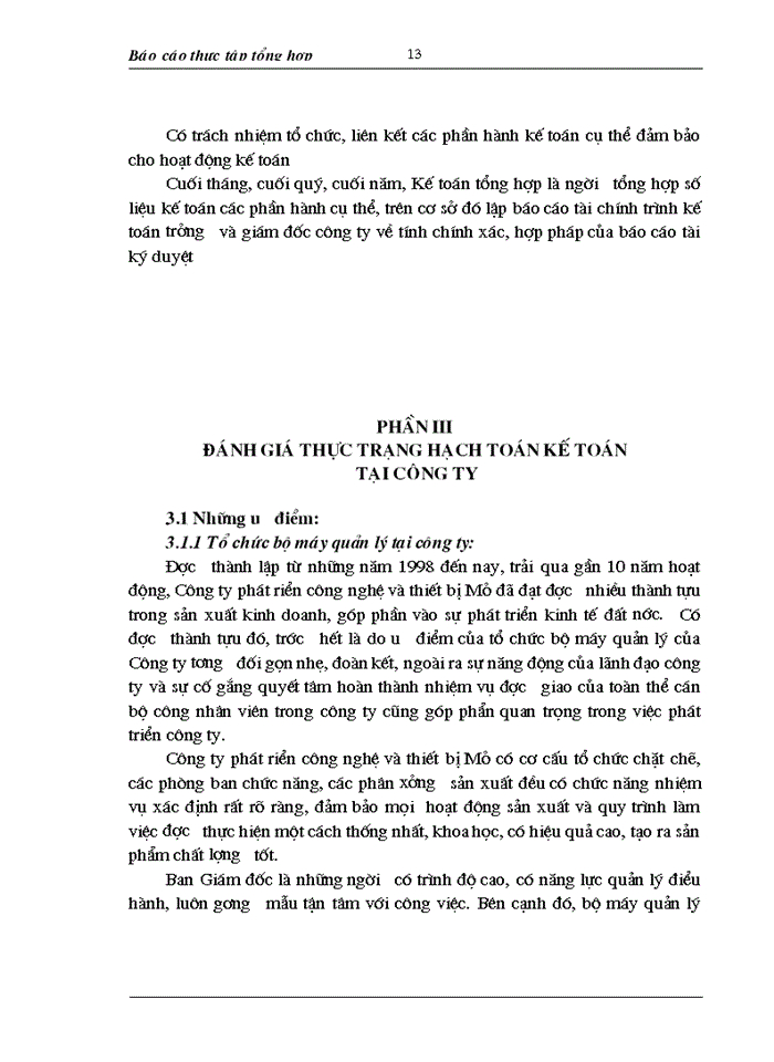 image for page Tổng quan về hoạt động sản xuất kinh doanh và tổ chức quản lý của đơn vị