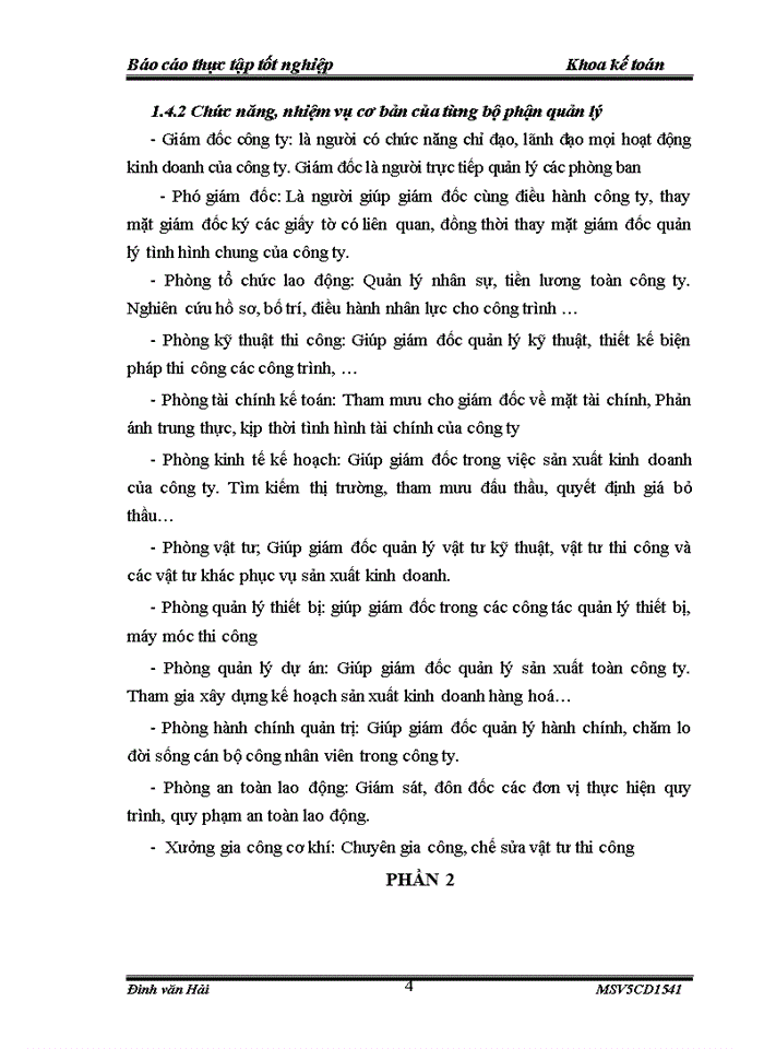 image for page Tình hình tổ chức bộ máy kế toán và tổ chức công tác kế toán