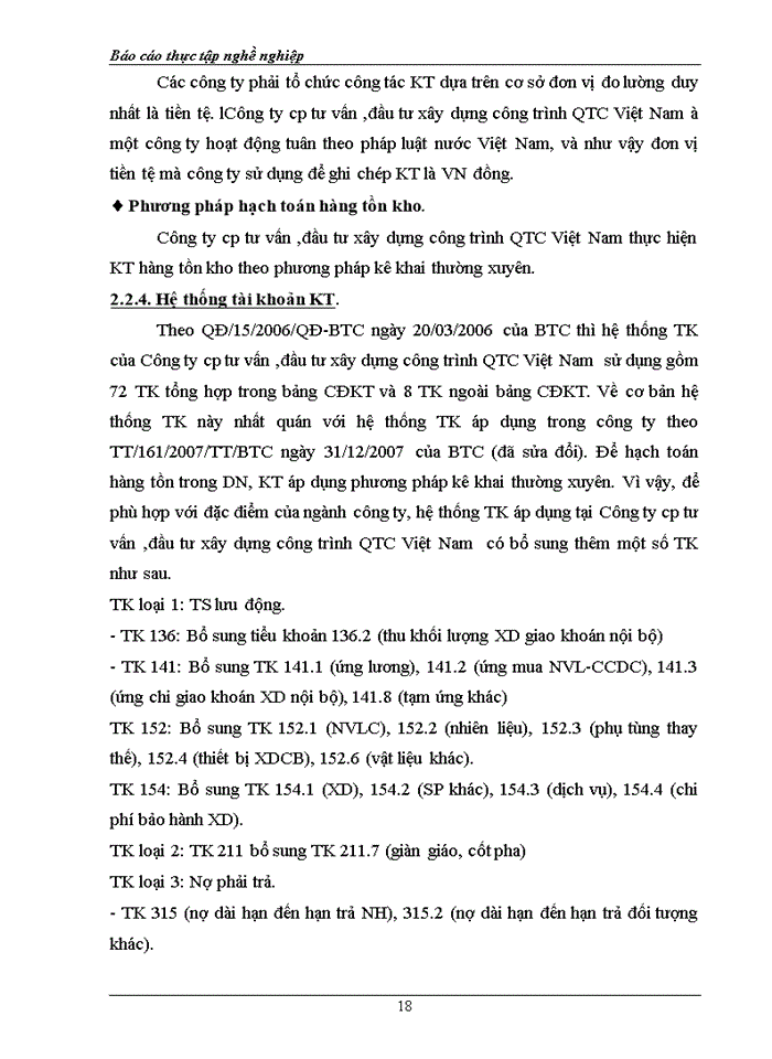 image for page Thực trạng công tác kt theo nội dung thực tập lựa chọn tại cơ sở
