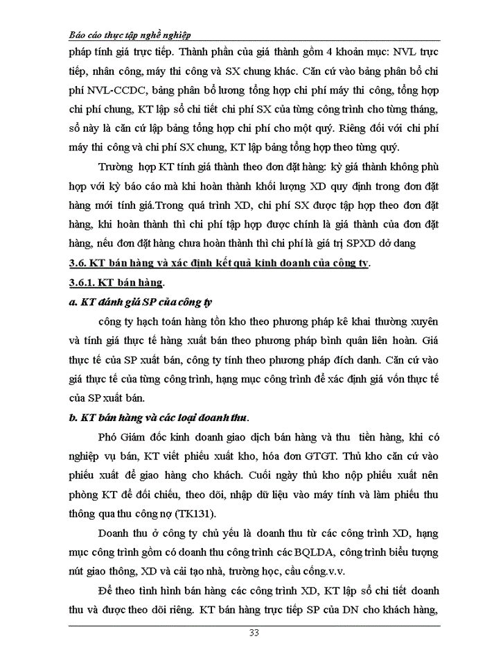 image for page Thực trạng công tác kt theo nội dung thực tập lựa chọn tại cơ sở