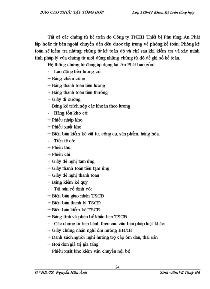 image for page Tổ chức bộ máy kế toán và hệ thống kế toán tại công ty tnhh thiết bị phụ tùng an phát