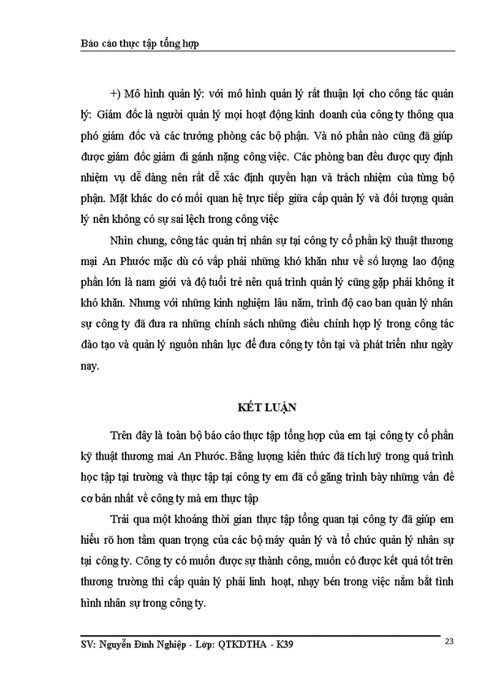 image for page Thực trạng nhân sự và quá trình quản trị nhân sự tại Công ty kỹ thuật thương mại An Phước