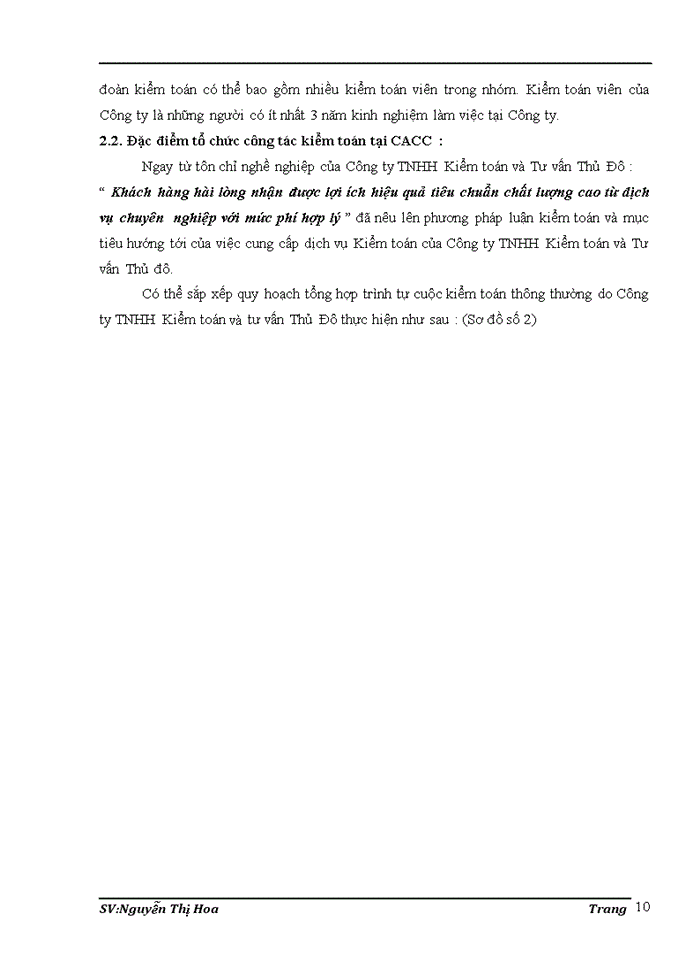 image for page Đặc điểm tổ chức kiểm toán của công ty TNHH kiểm toán và tư vấn Thủ Đô