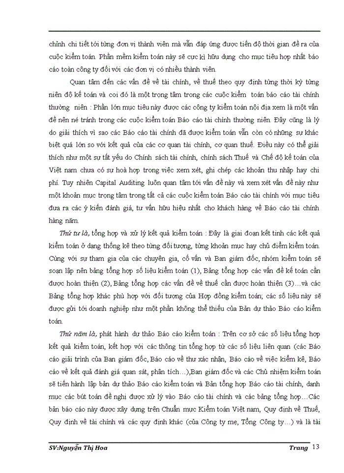 image for page Đặc điểm tổ chức kiểm toán của công ty TNHH kiểm toán và tư vấn Thủ Đô