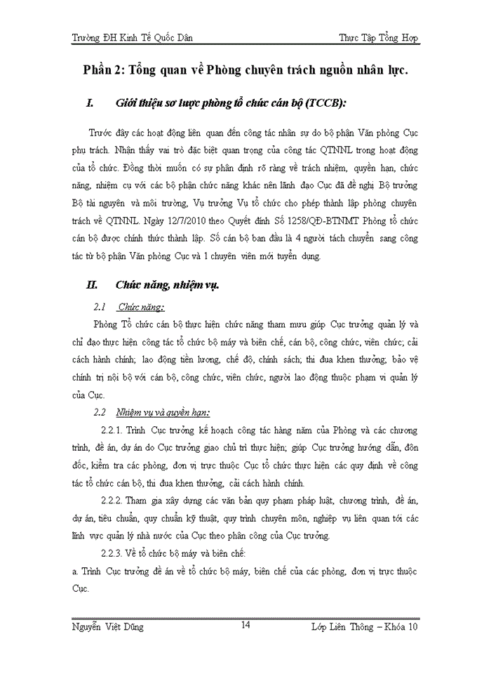 image for page Tổng quan về Phòng chuyên trách nguồn nhân lực