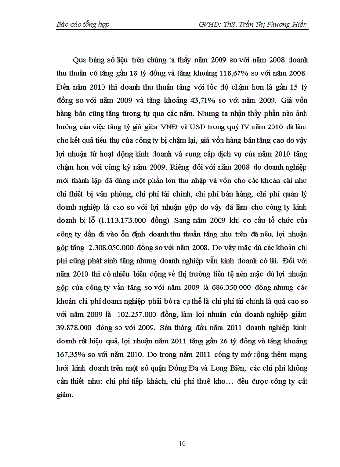 image for page Đánh giá chung về hoạt động kinh doanh của công ty cổ phần gia dụng Bình Minh 7