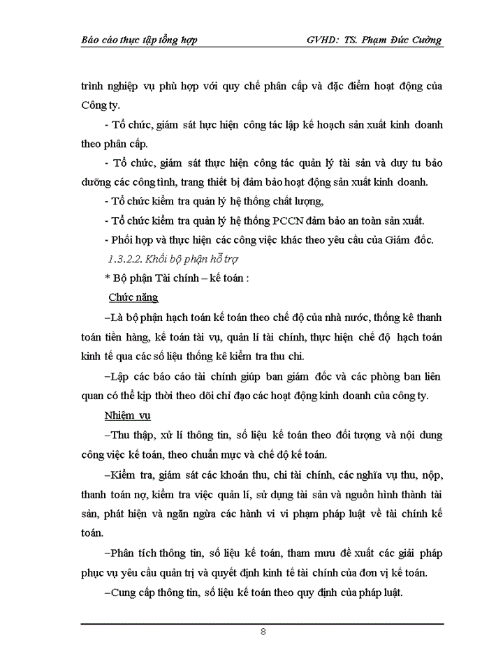 image for page Đặc điểm hoạt động sản xuất, kinh doanh của công ty tnhh tiếp vận vinafco