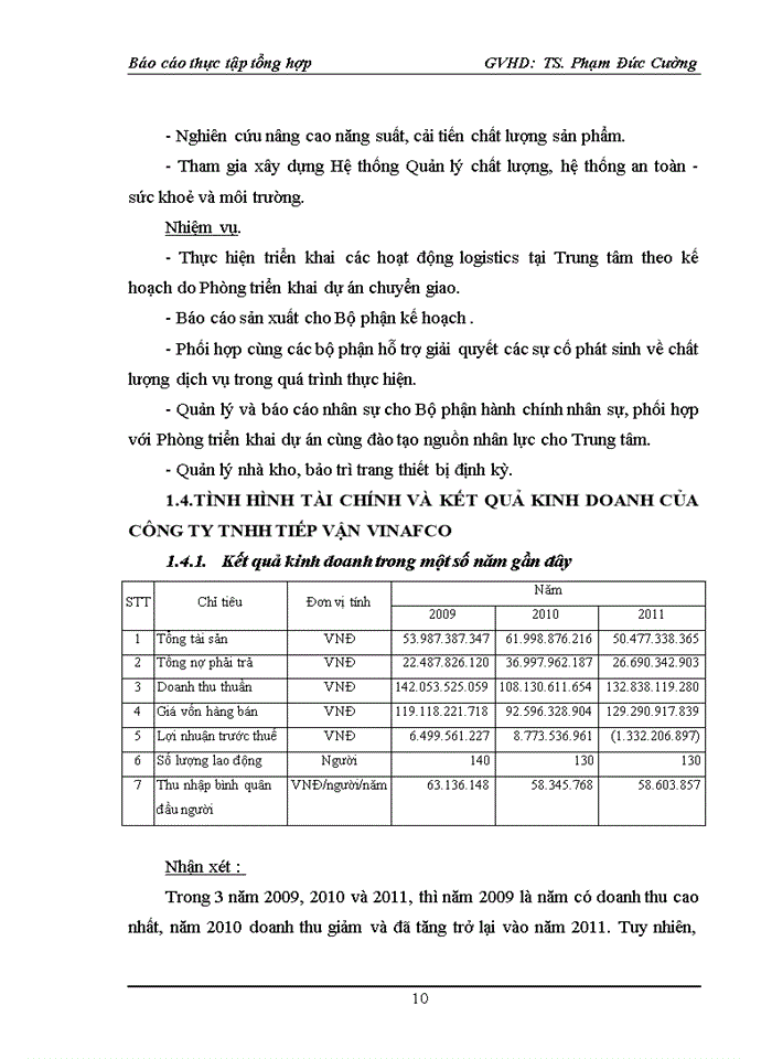 image for page Đặc điểm hoạt động sản xuất, kinh doanh của công ty tnhh tiếp vận vinafco