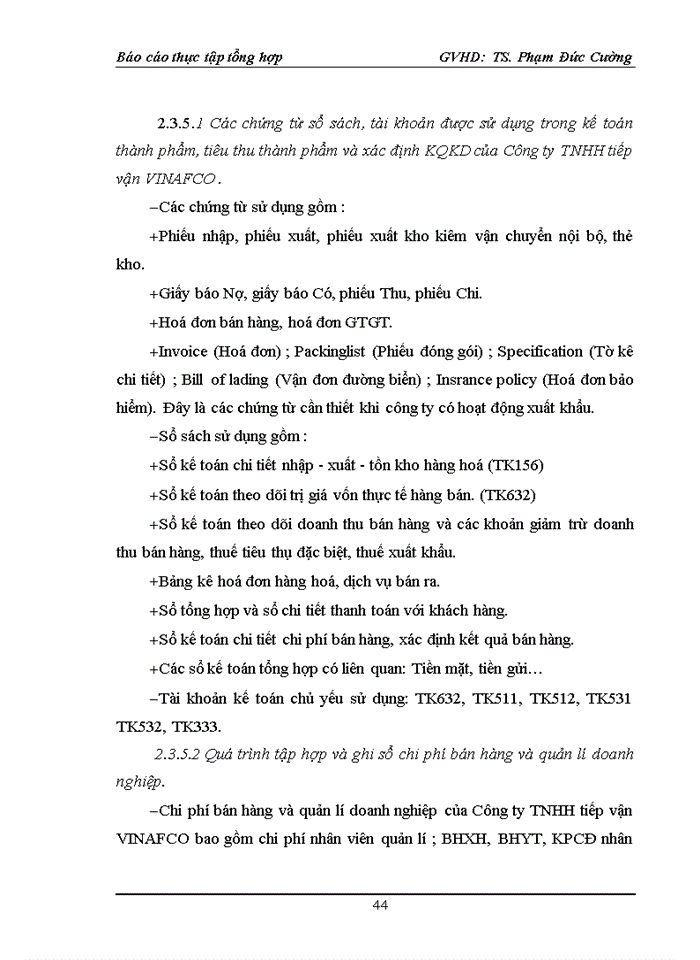 image for page Đặc điểm hoạt động sản xuất, kinh doanh của công ty tnhh tiếp vận vinafco