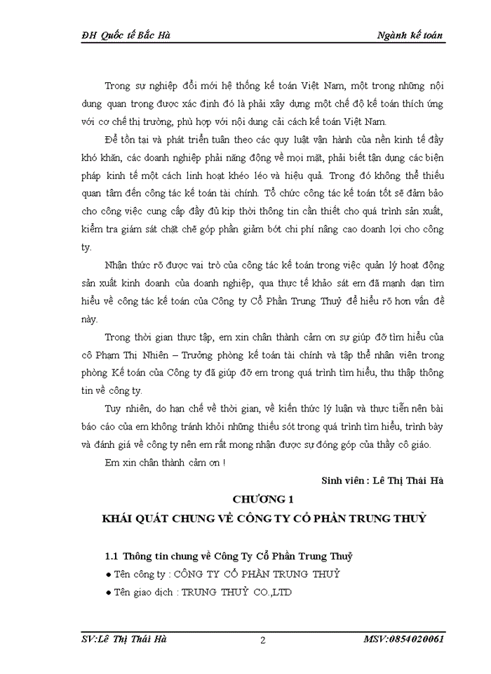 image for page Đặc điểm tổ chức công tác kế toán tại công ty cổ phần trung thuỷ