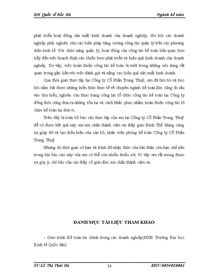 image for page Đặc điểm tổ chức công tác kế toán tại công ty cổ phần trung thuỷ