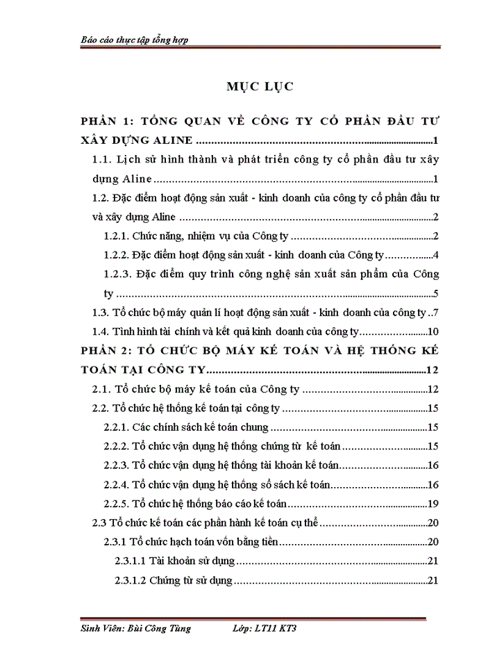 image for page Tổ chức bộ máy kế toán và hệ thống kế toán tại công ty