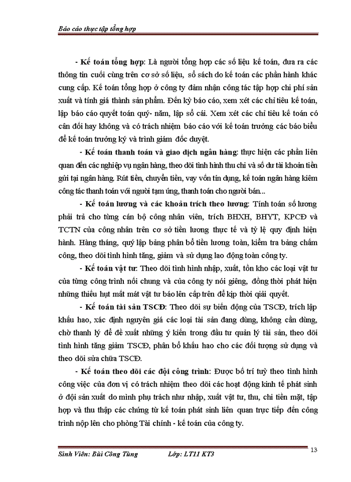 image for page Tổ chức bộ máy kế toán và hệ thống kế toán tại công ty