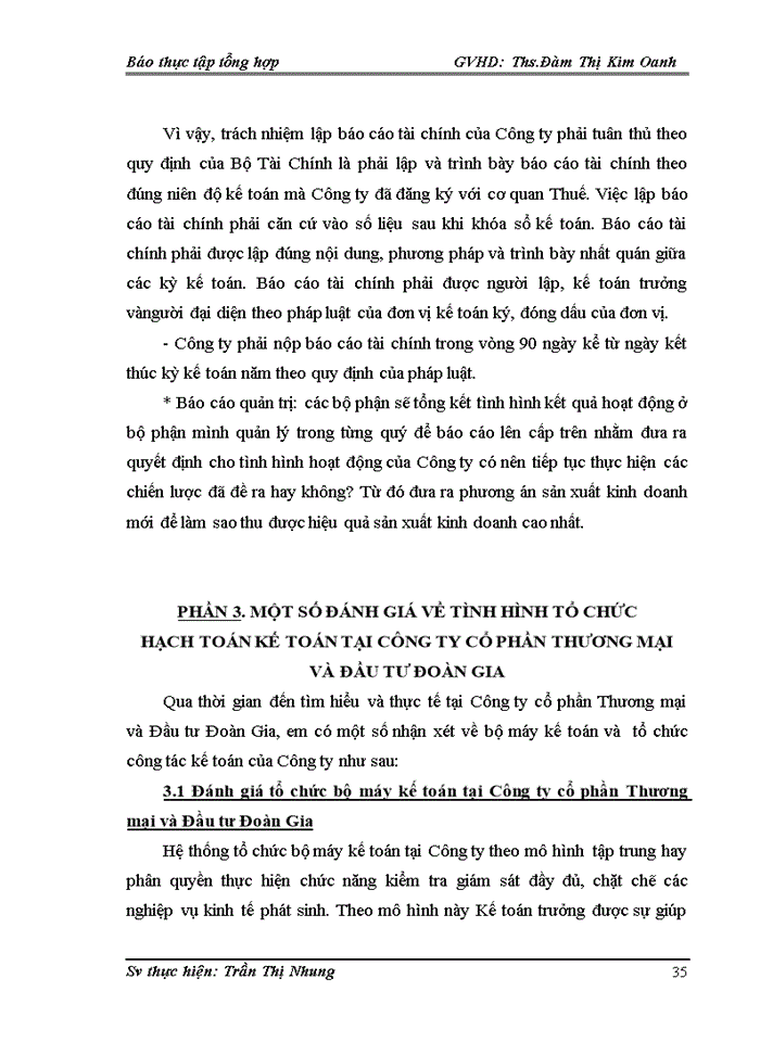 image for page Tổ chức bộ máy kế toán tại công ty cổ phần thương mại và đầu tư Đoàn Gia