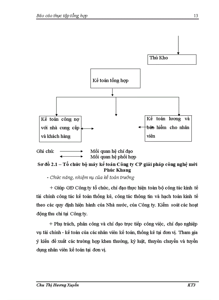 image for page Tổ chức bộ máy kế toán và hệ thống kế toán tại công ty Phúc Khang.
