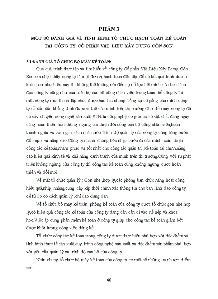 image for page Tổ chức bộ máy kế toán và hệ thống kế toán tại công ty cổ phần vlxd côn sơn