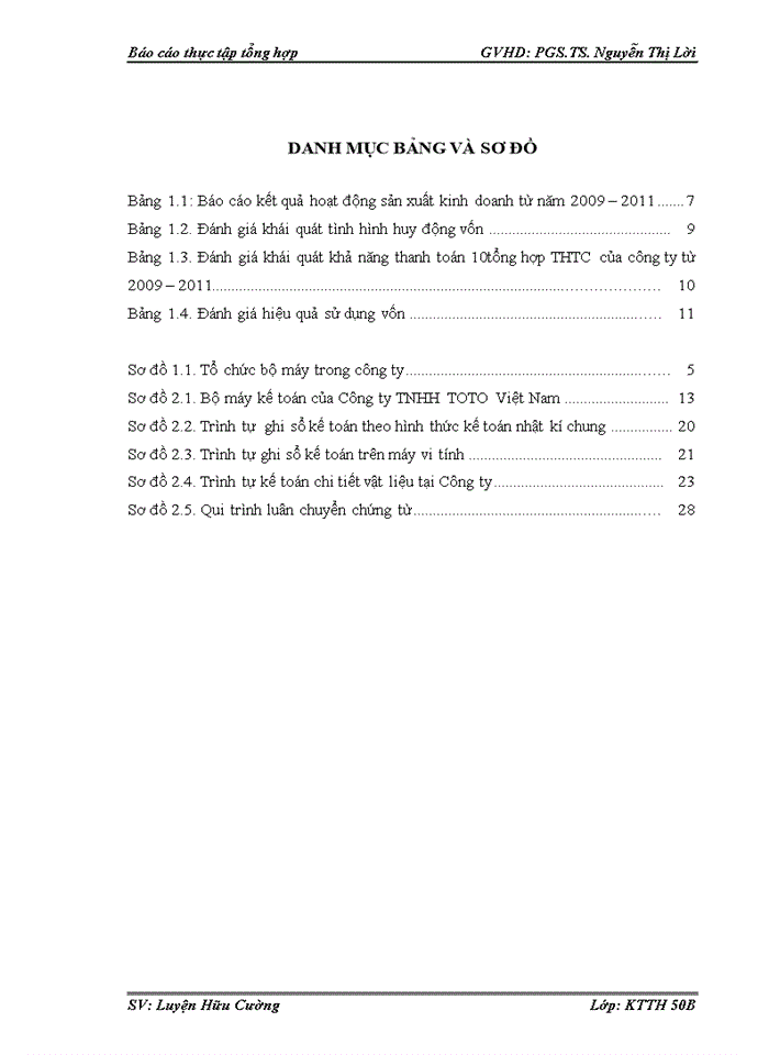 image for page Tổ chức bộ máy kế toán và hệ thống kế toán tại công ty