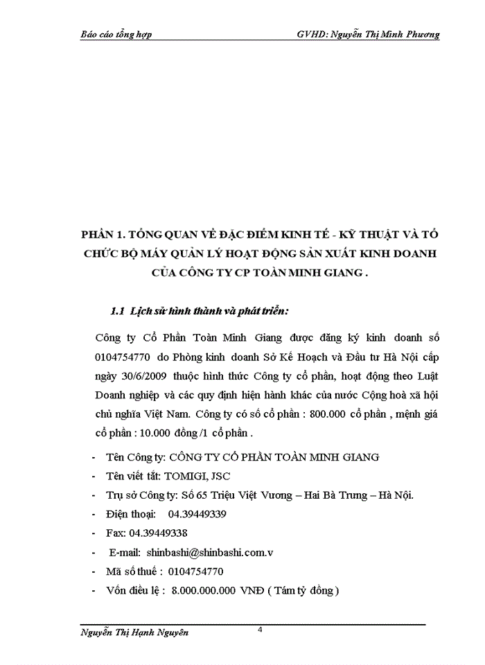 image for page Tổ chức bộ máy  kế toán và hệ thống kế toán tại công ty cp toàn minh giang