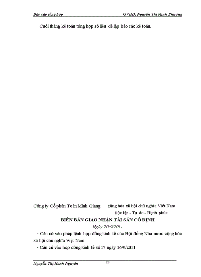 image for page Tổ chức bộ máy  kế toán và hệ thống kế toán tại công ty cp toàn minh giang