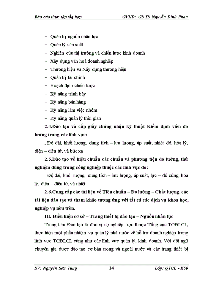 image for page Đào tạo nghiệp vụ quản lý Tiêu chuẩn - Đo lường - Chất lượng