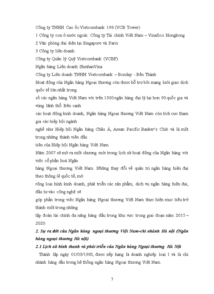 image for page Qúa trình hình thành và phát triển của Ngân hàng Ngoại thương