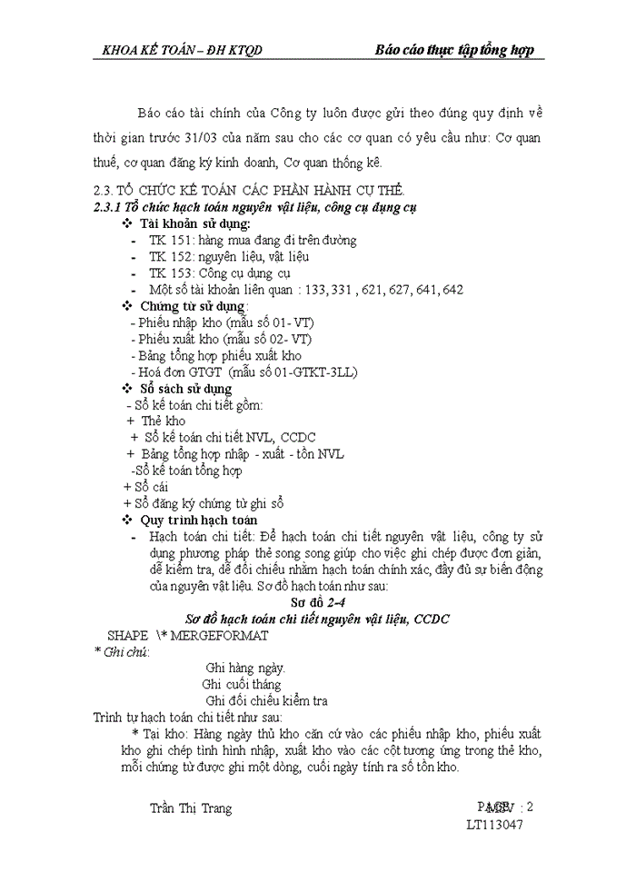 image for page Tổ chức bộ máy kế toán và hệ thống kế toán tại Công ty Cổ Phần Đầu Tư Phát Triển và Xuất Nhập Khẩu Gia Cầm.