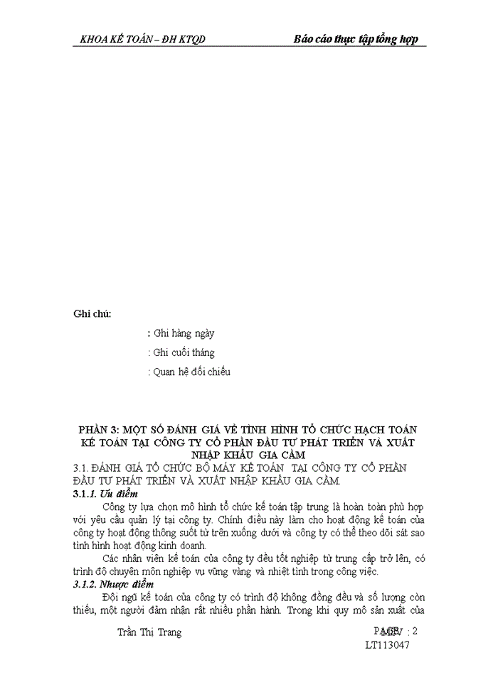 image for page Tổ chức bộ máy kế toán và hệ thống kế toán tại Công ty Cổ Phần Đầu Tư Phát Triển và Xuất Nhập Khẩu Gia Cầm.