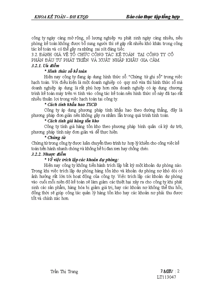 image for page Tổ chức bộ máy kế toán và hệ thống kế toán tại Công ty Cổ Phần Đầu Tư Phát Triển và Xuất Nhập Khẩu Gia Cầm.