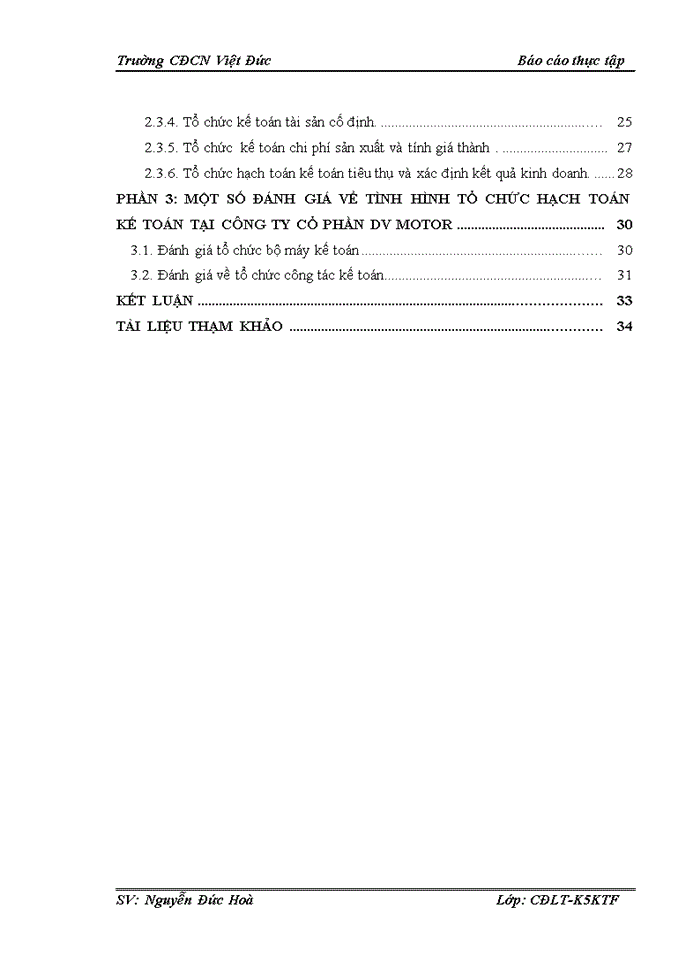 image for page Tổ chức bộ máy kế toán tại Công ty cổ phần DV MOTOR