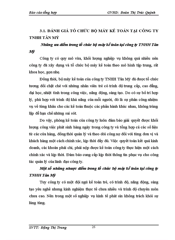 image for page Tổ chức bộ máy kế toán và hệ thống kế toán tại công ty tnhh tân mỹ