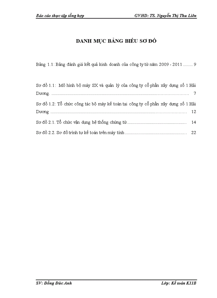 image for page Tổ chức bộ máy kế toán tại công ty cổ phần xây dựng số 1 Hải Dương