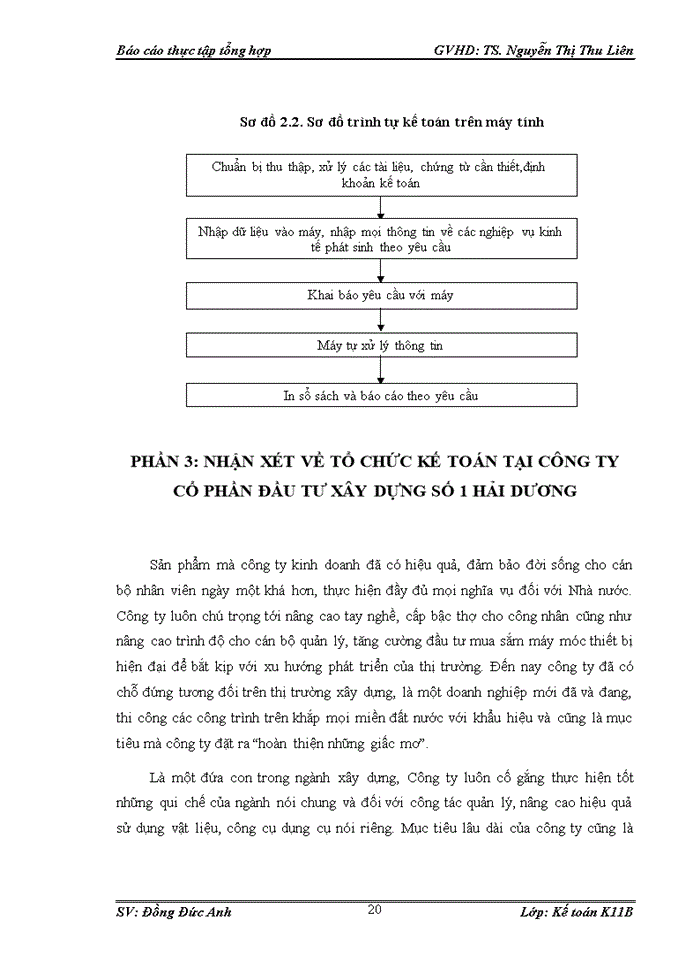 image for page Tổ chức bộ máy kế toán tại công ty cổ phần xây dựng số 1 Hải Dương