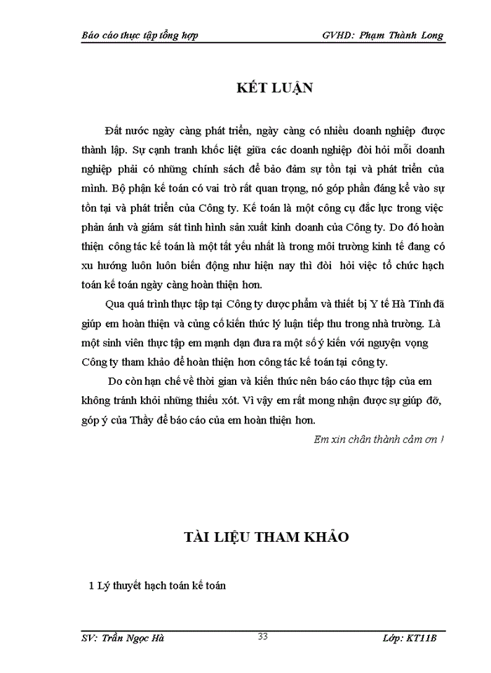 image for page Tổ chức bộ máy kế toán và hệ thống kế toán tại công ty cổ phần dược phẩm và thiết bị y tế hà tĩnh