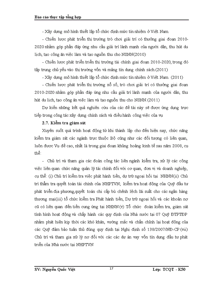 image for page Tình hình hoạt động của Vụ tài các Ngân hàng và các tổ chức Tài chính trong thời gian gần đây