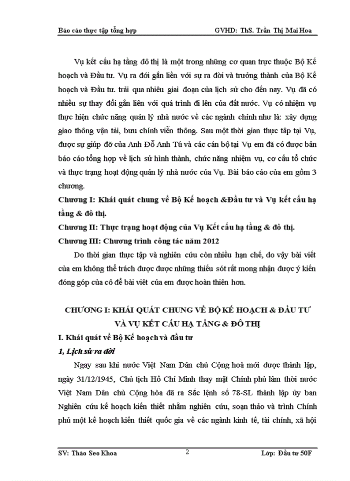 image for page Thực trạng hoạt động của vụ kết cấu hạ tầng & đô thị