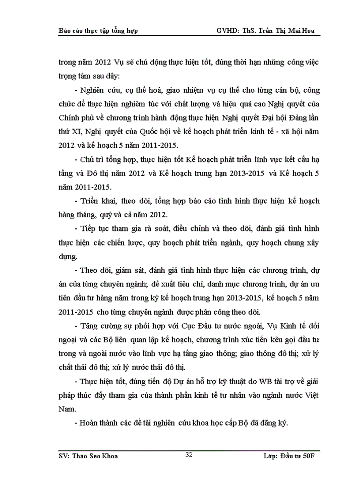 image for page Thực trạng hoạt động của vụ kết cấu hạ tầng & đô thị