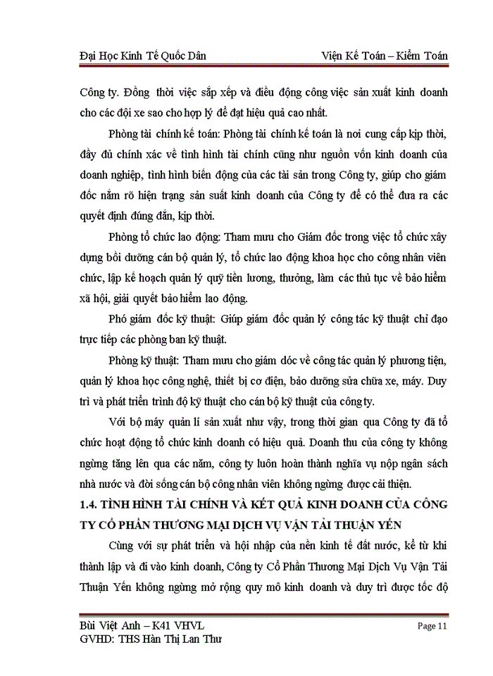 image for page Tổ chức bộ máy kế toán và hệ thống kế toán tại công ty Cổ Phần Thương Mại Dịch Vụ Vận Tải Thuận Yến