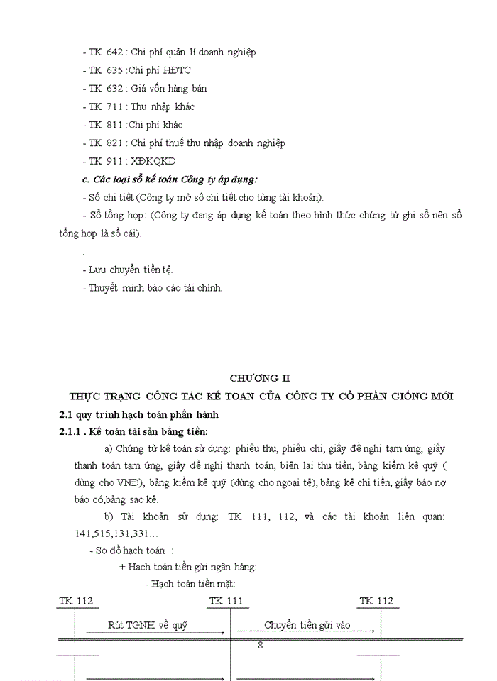 image for page Thực trạng công tác kế toán của công ty cổ phần giống mới