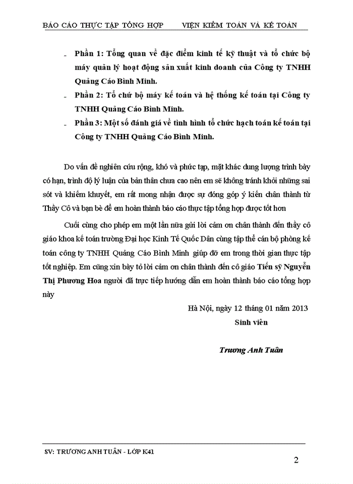 image for page Tổ chứ bộ máy kế toán và hệ thống kế toán tại Công ty TNHH Quảng Cáo Bình Minh.