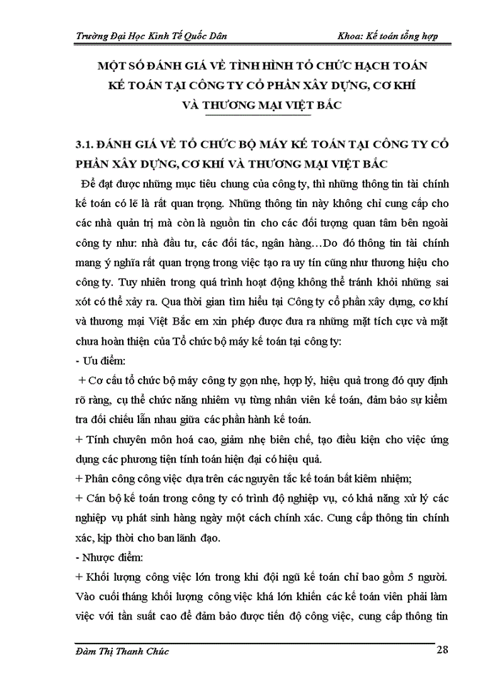 image for page Tổ chức bộ máy kế toán và hệ thống kế toán tại công ty cổ phần xây dựng, cơ khí và thương mại việt bắc