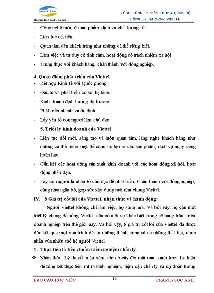 image for page Mô hình tổ chức của Công ty TM và XNK Viettel