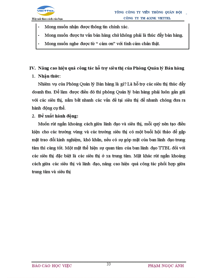 image for page Mô hình tổ chức của Công ty TM và XNK Viettel