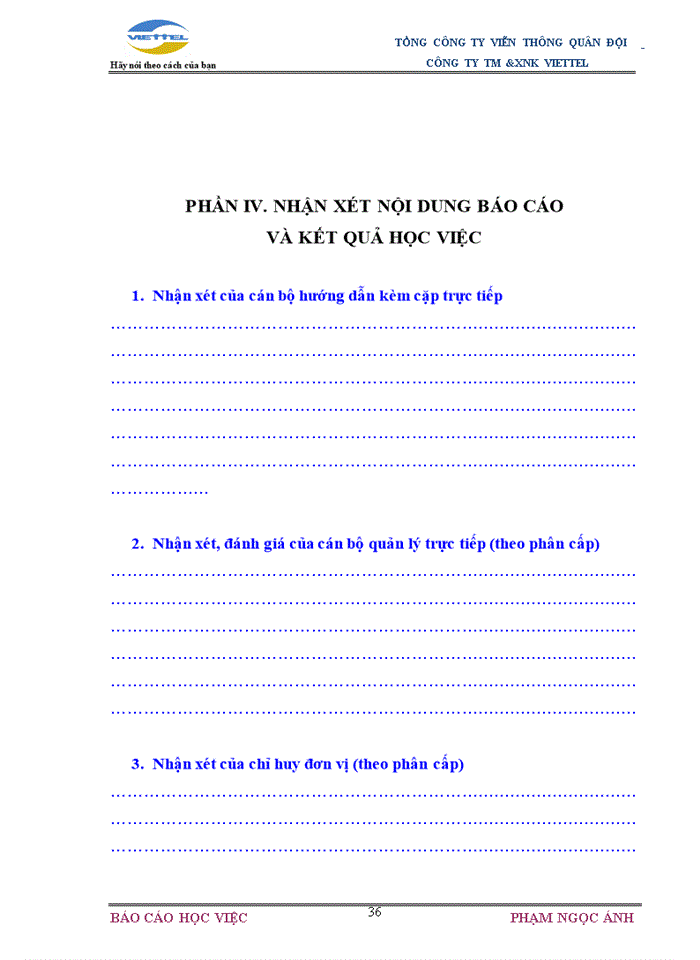 image for page Mô hình tổ chức của Công ty TM và XNK Viettel