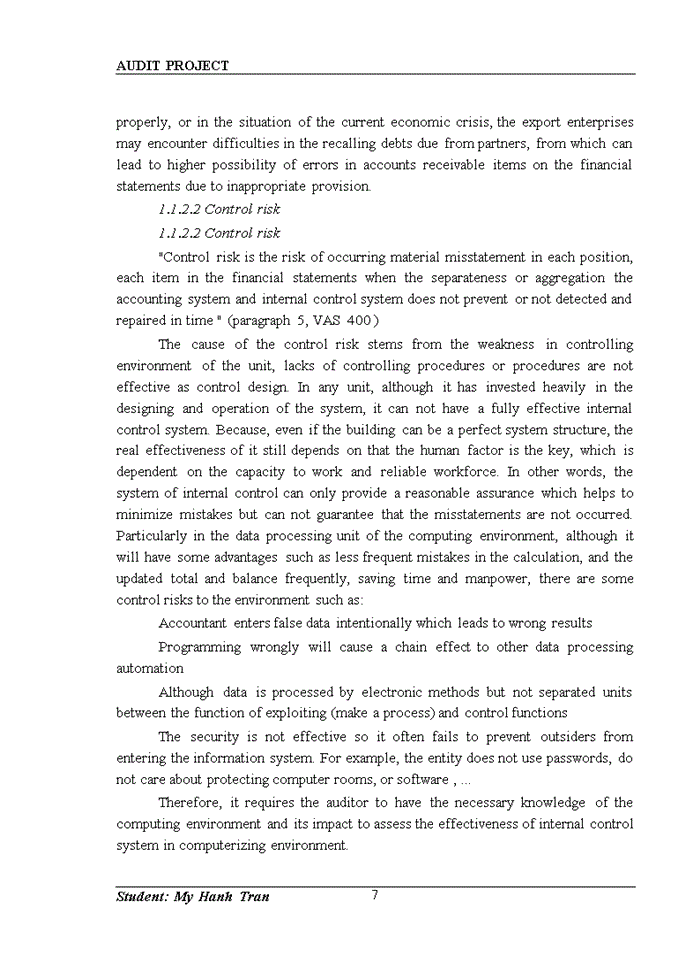 image for page The fundamental of audit risk assessment in audit planning