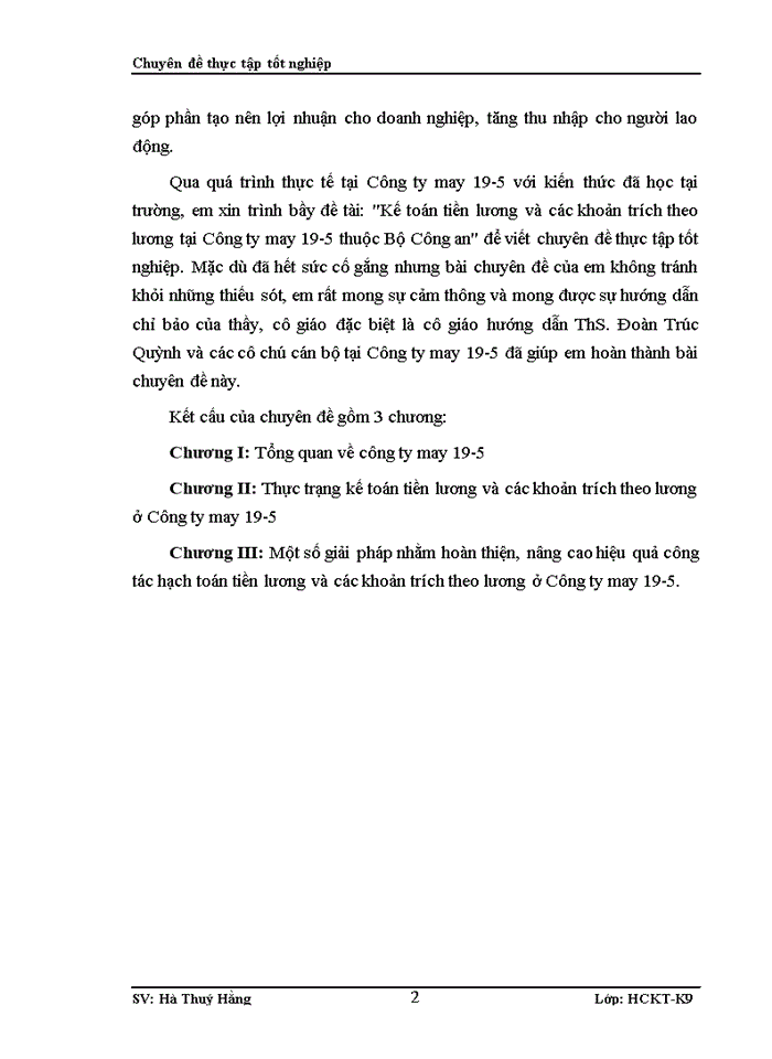 image for page Thực trạng kế toán tiền lương và các khoản trích theo lương ở Công ty may 19-5